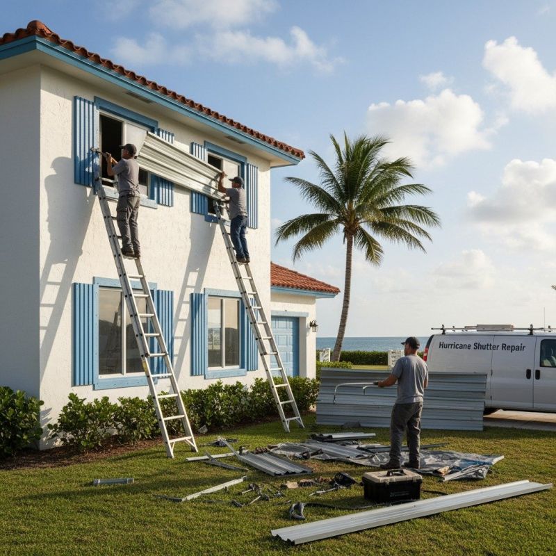 Hurricane Shutter Repair detail