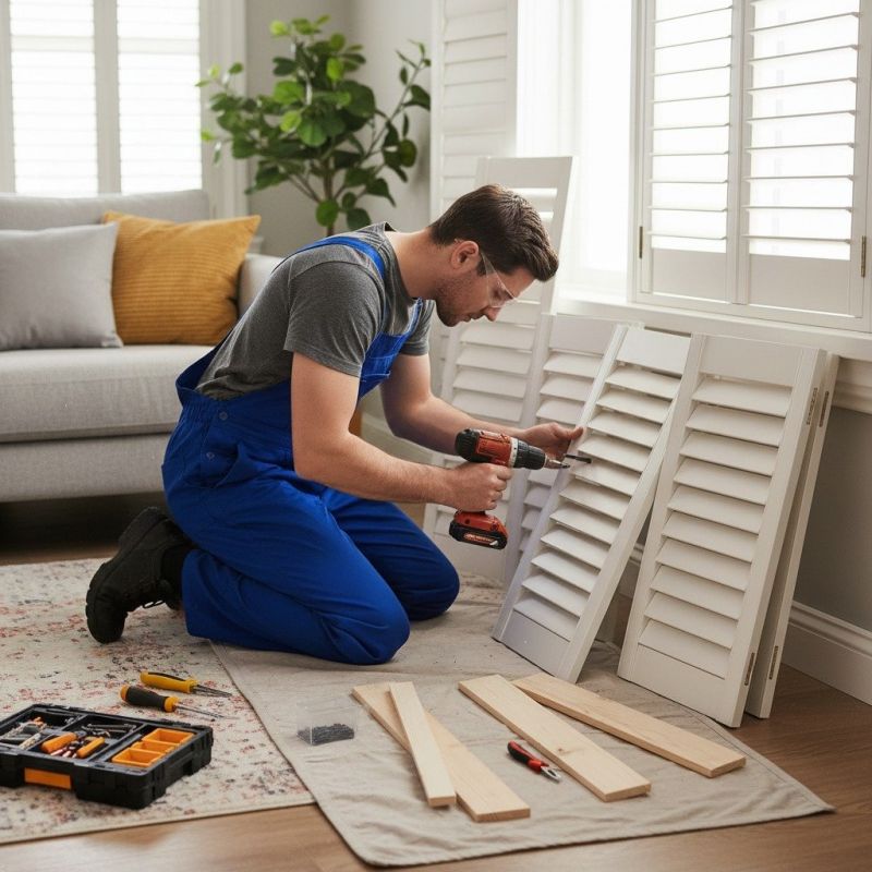 Plantation Shutters Repair detail