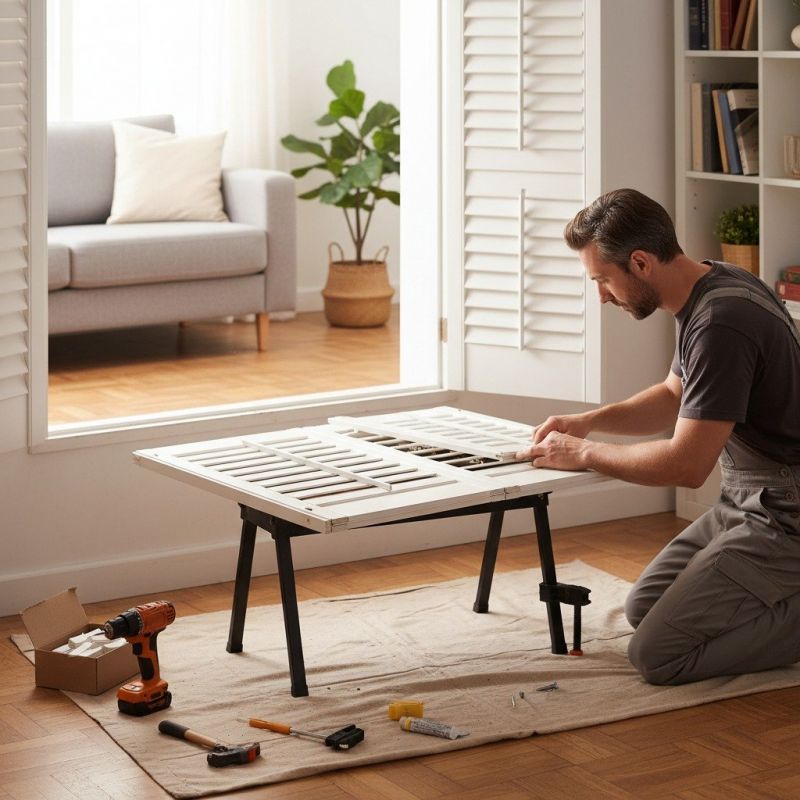 Plantation Shutters Repair detail