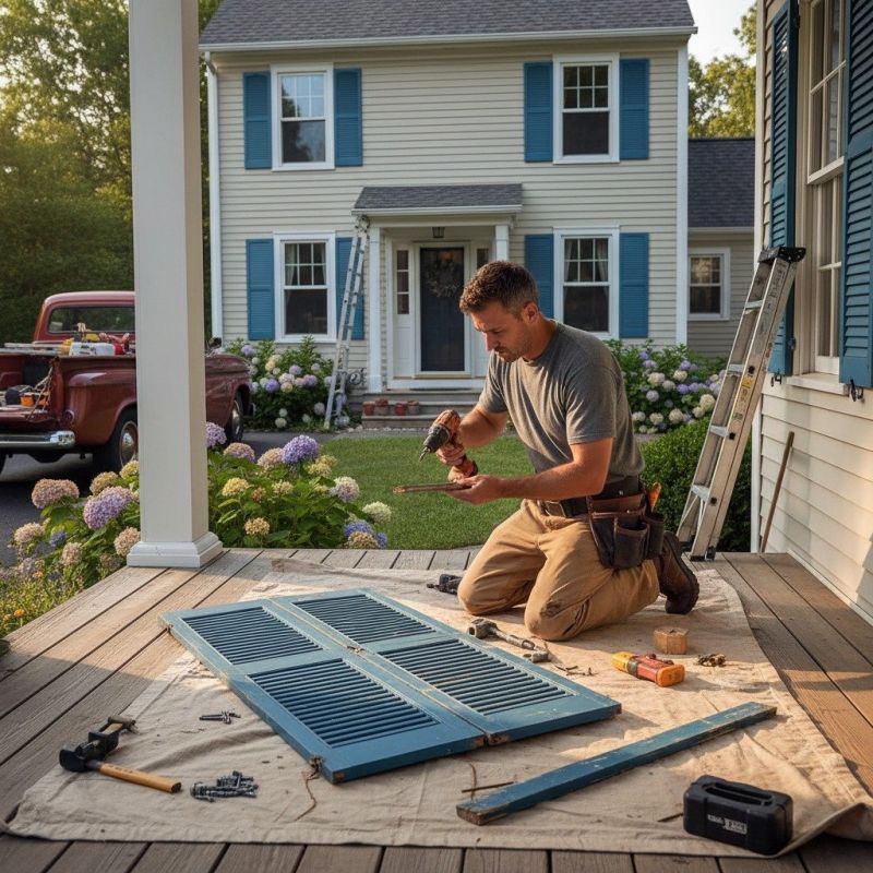 Shutter Repair detail