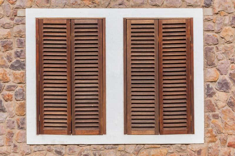 Wood Shutters Installation detail